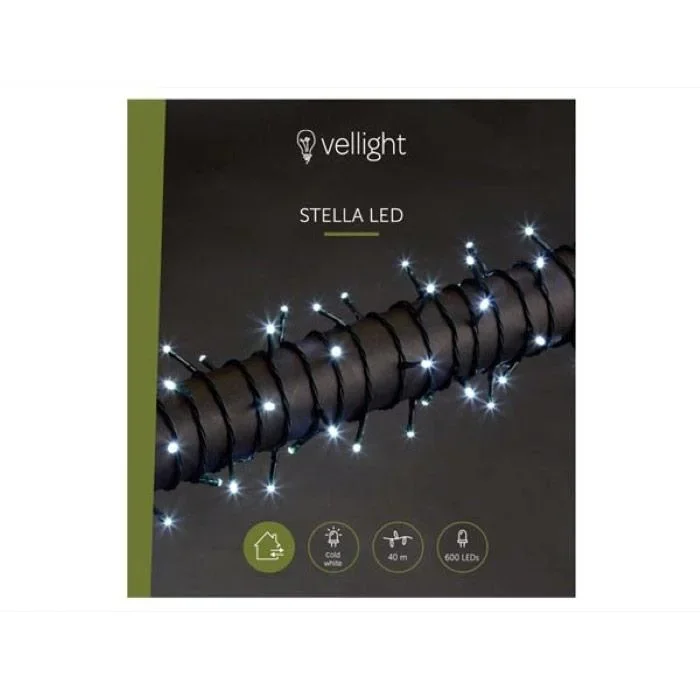 Vellight Weihnachtsbeleuchtung - 40m - 600 LEDs - Weiß - Innen & Außen - 0