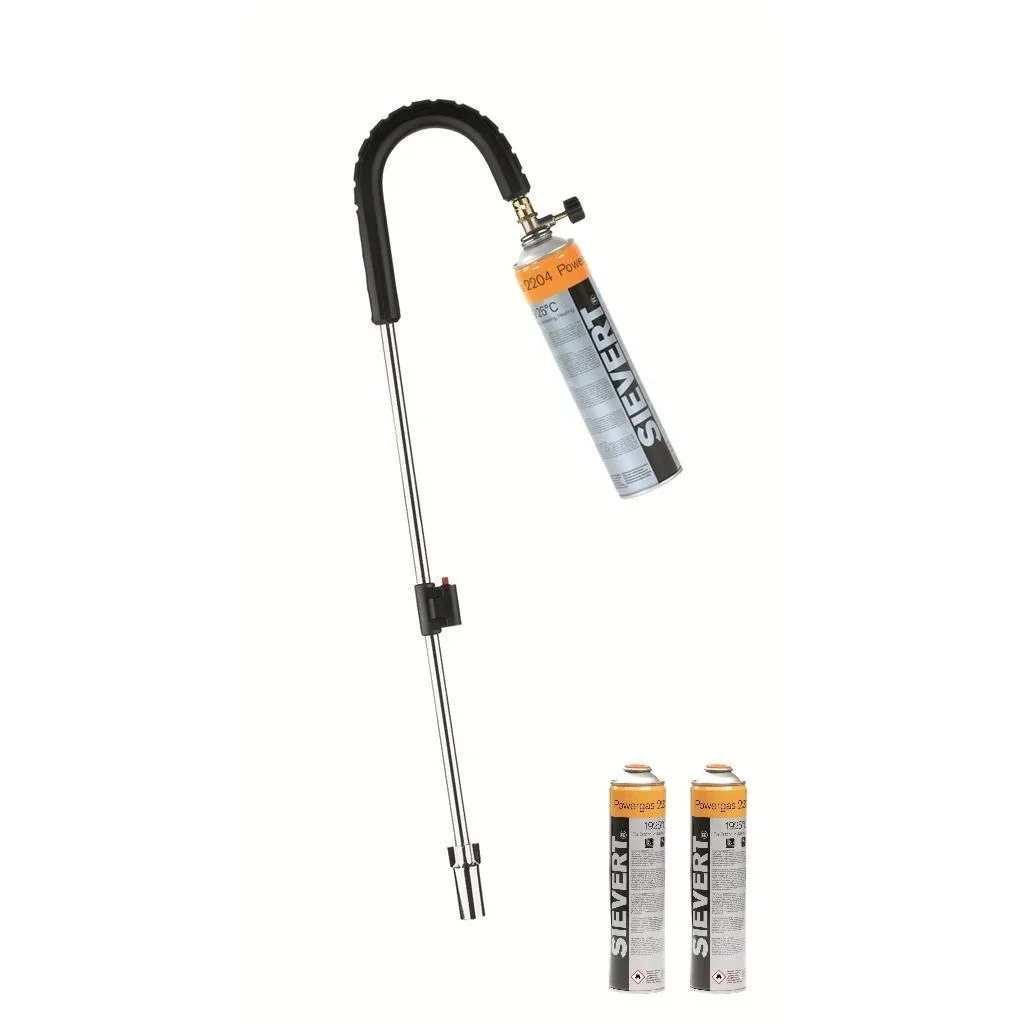 Sievert Unkrautbrenner mit Piezo und 4x Sievert Gasflasche - 3