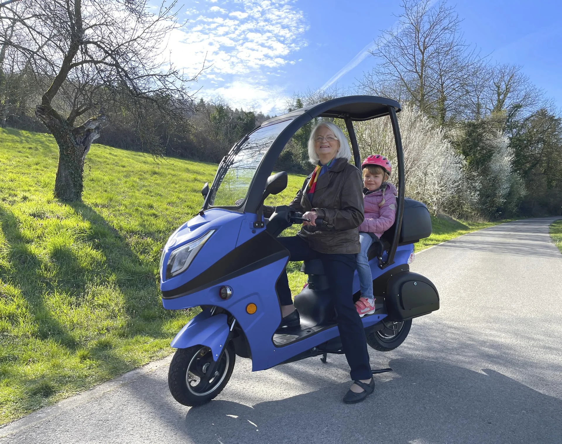 E-Kompaktroller "Lucca Duo" - 40 km/h, blau - 0
