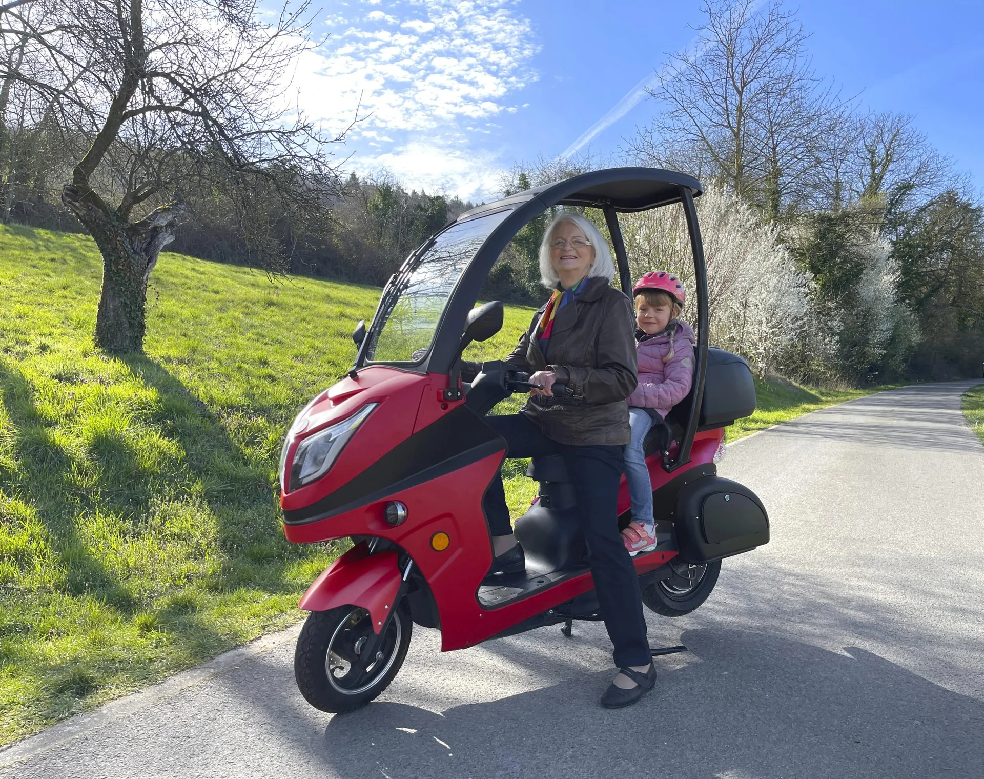 E-Kompaktroller "Lucca Duo" - 40 km/h, blau - 6