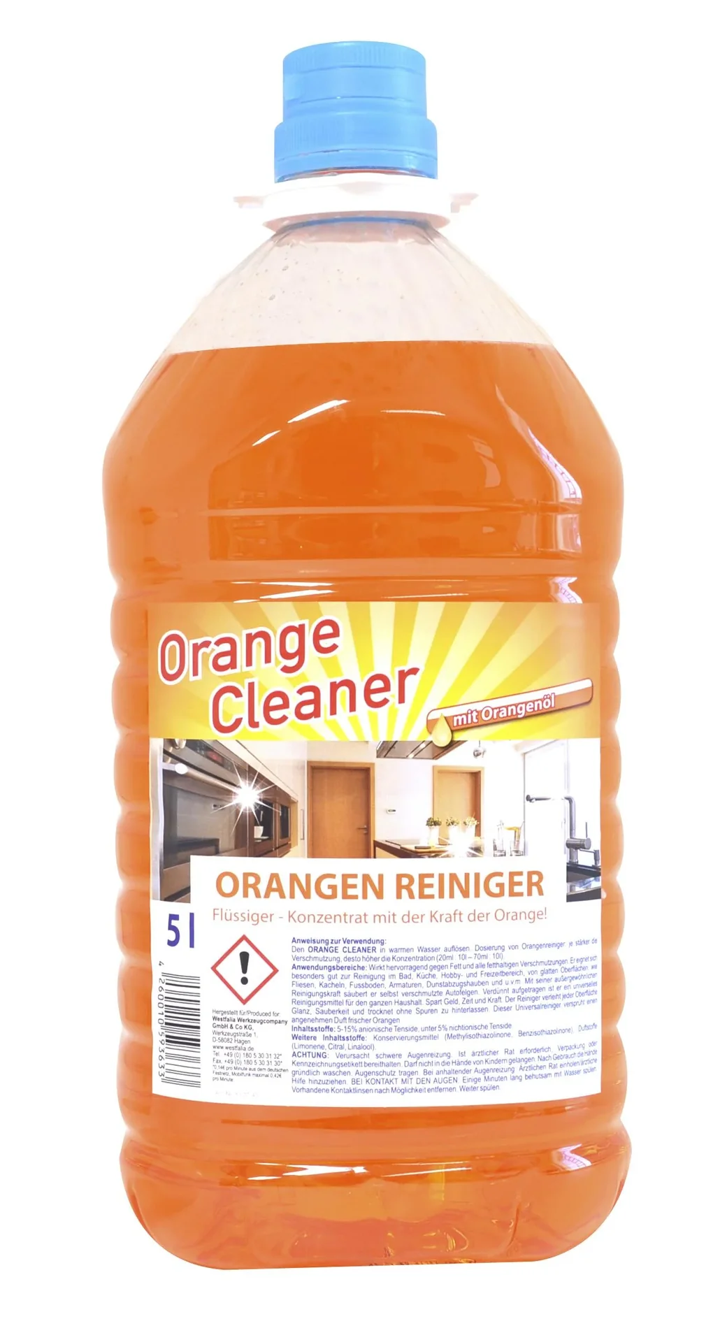 Orangenreiniger XXL Spezialset, 5 Liter plus 8 Mikrofasertücher - 3