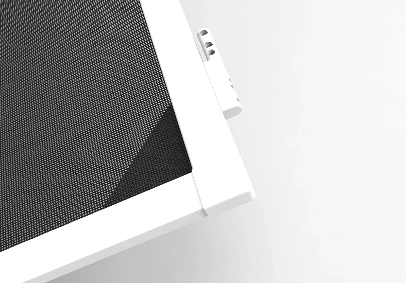 Teleskopierbarer Insektenschutz für Türen, 100 x 215 cm, Weiß - 0