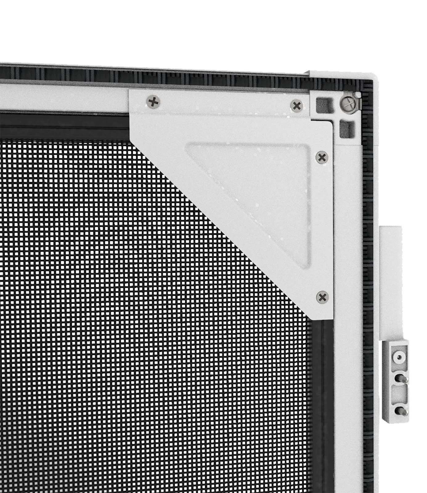 Teleskopierbarer Insektenschutz für Türen, 100 x 215 cm, Weiß - 1