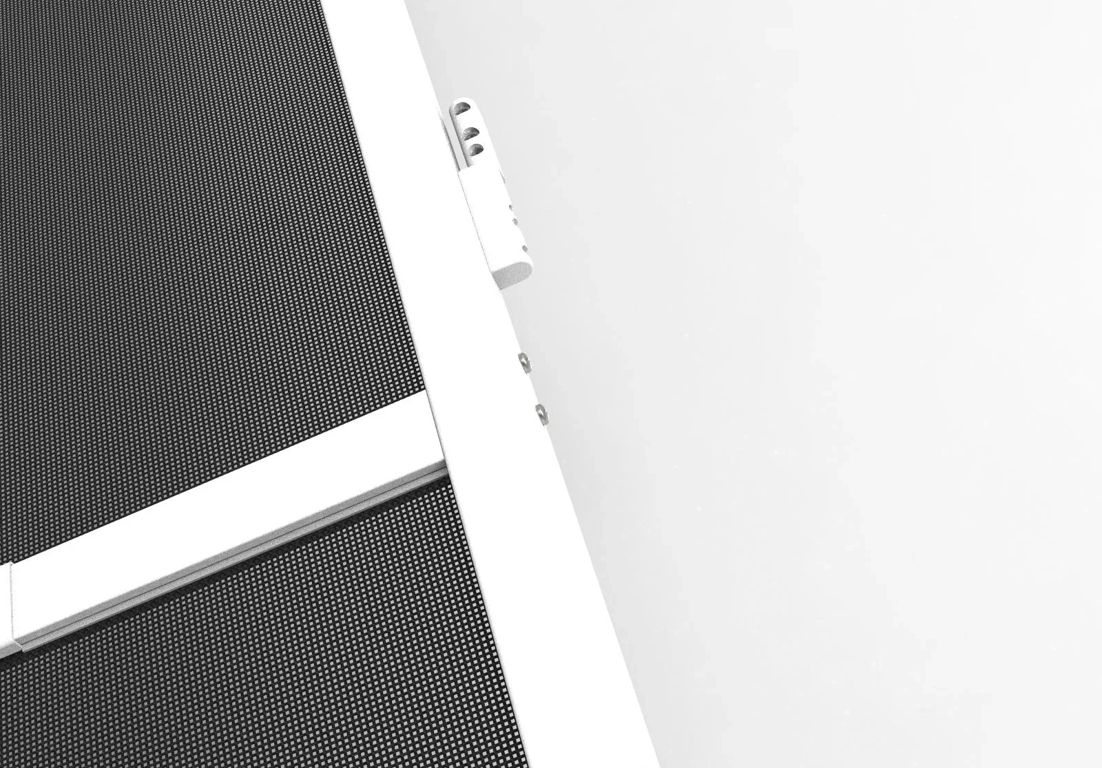 Teleskopierbarer Insektenschutz für Türen, 100 x 215 cm, Weiß - 6