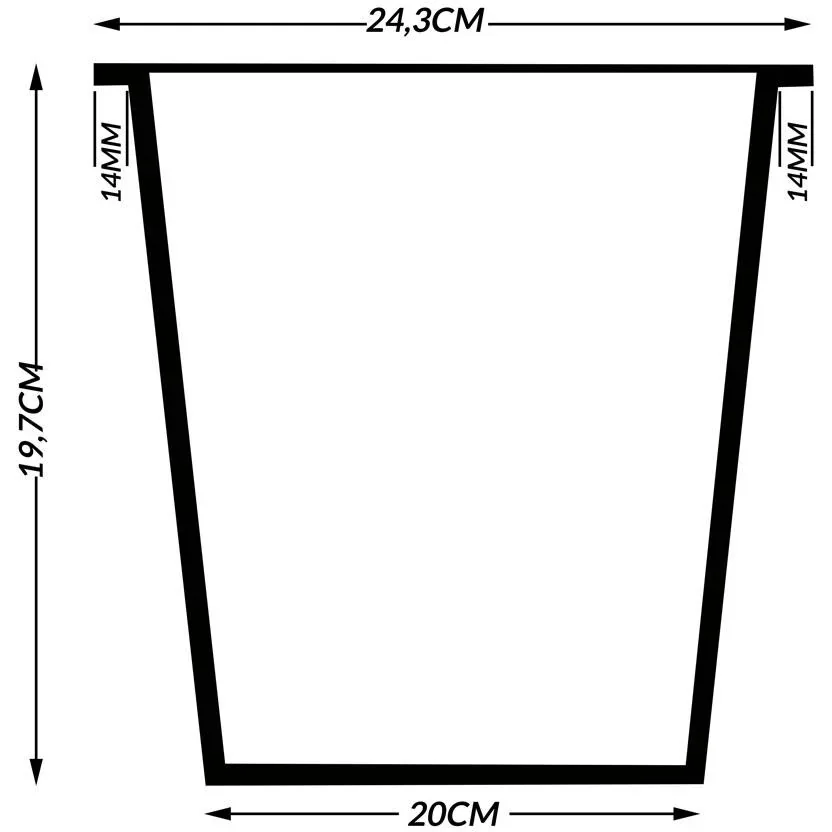 Polyrattan Blumentopf grau 83x30,5x60cm - 5