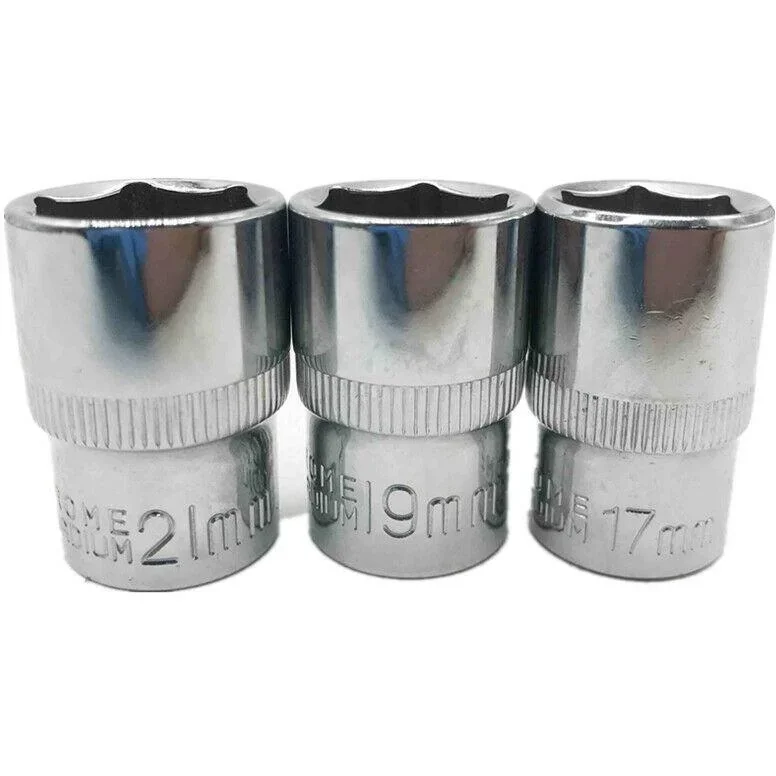 Werkzeug 1/2 Zoll Drehmomentschlüsselsatz im Koffer - 17, 19, 21 mm - 12,7 cm Länge - 3