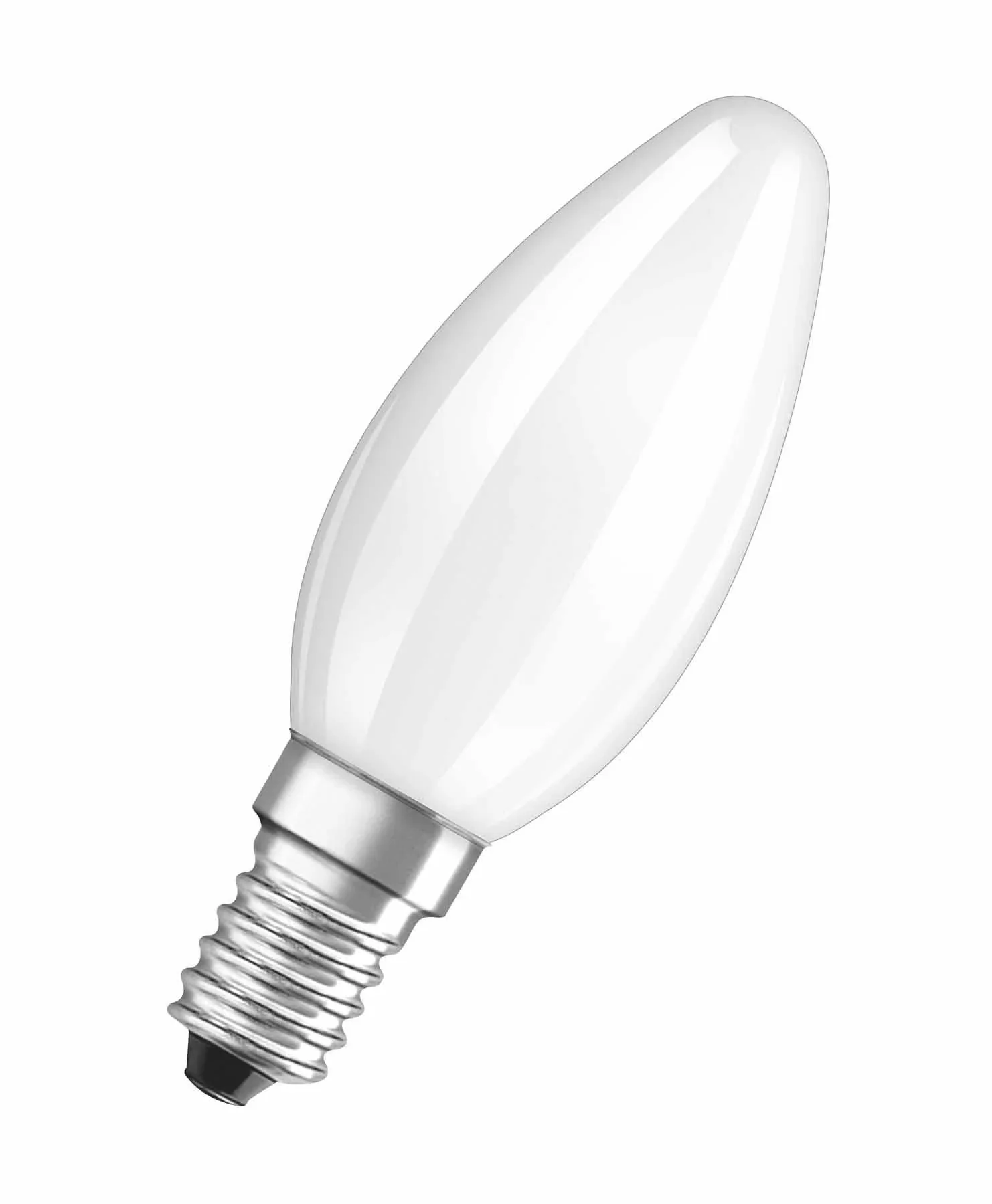 LED Retrofit CLASSIC B25 Filament Lampe in Kerzenform mit 2,5 Watt, E14, warmweiß, matt - 0