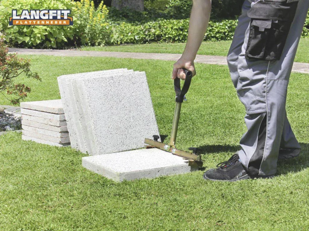 Plattenheber mit extra langem Griff 30 - 62 cm - 1