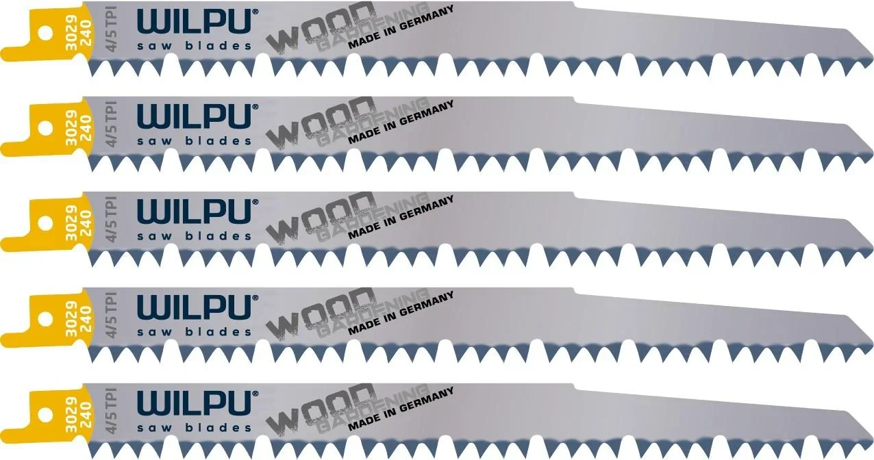 Sägeblatt 240 x 19 x 1,27 mm, 5/ 6 Z aus HCS Stahl, 5 Stück - 0