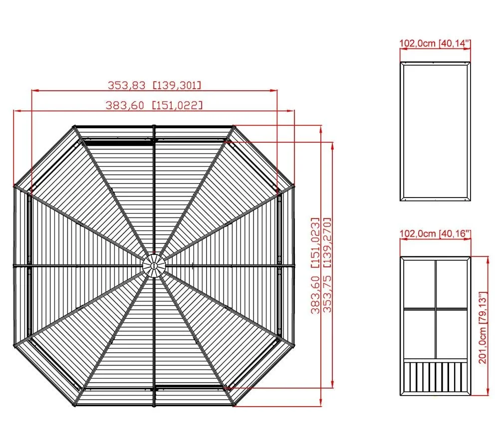 Pavillon Charleston 12 x 12 - 6