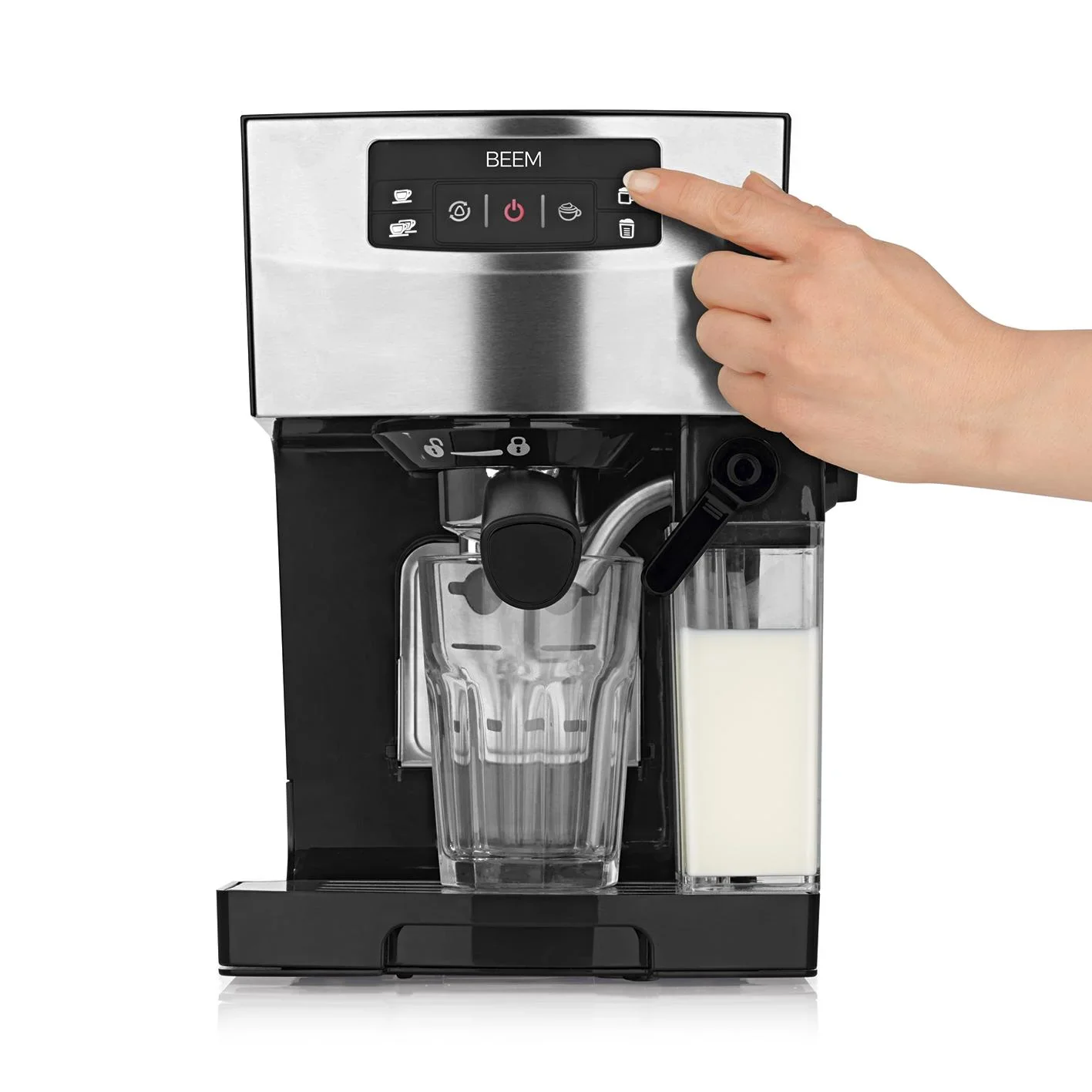 Siebträger-Maschine Espresso Classico II, 1450 Watt Schwarz/ Edelstahl - 2
