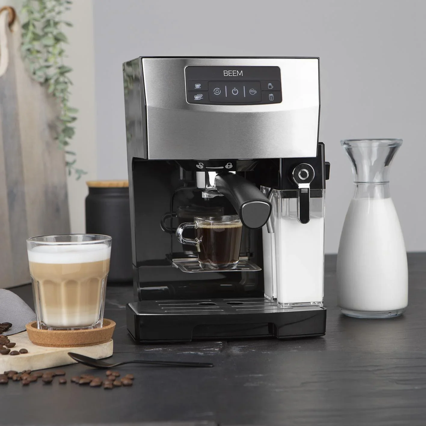 Siebträger-Maschine Espresso Classico II, 1450 Watt Schwarz/ Edelstahl - 4