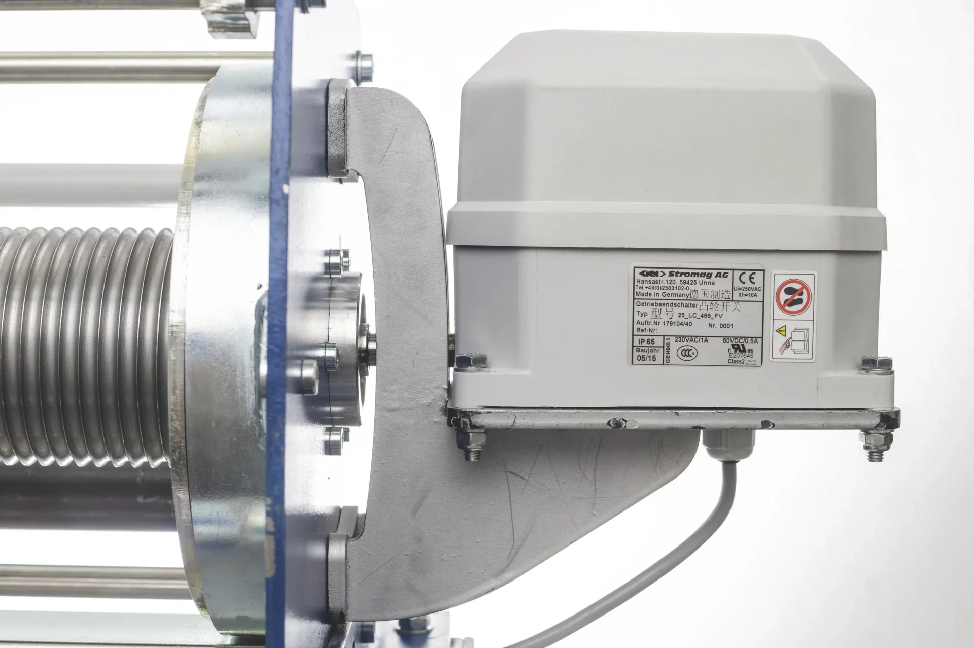 Elektro-Seilwinde PFW-C 250 einsatzfertig, max. 250 kg (1. Lage), 400V, 50 m Seil, IP55, Hubwinde für Materialtransport - 6