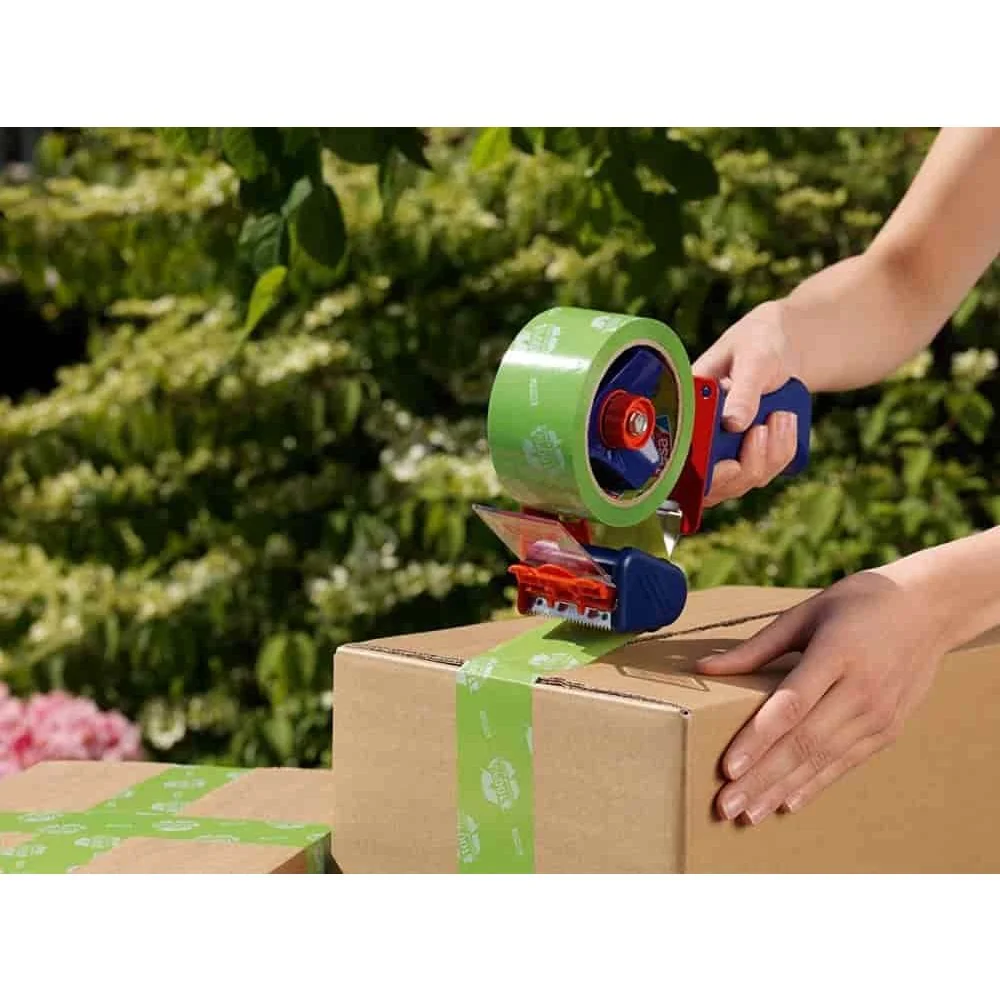 tesa tesapack Paketband  58156 PP ökologisch 50 mm x 66 m (grün)-0