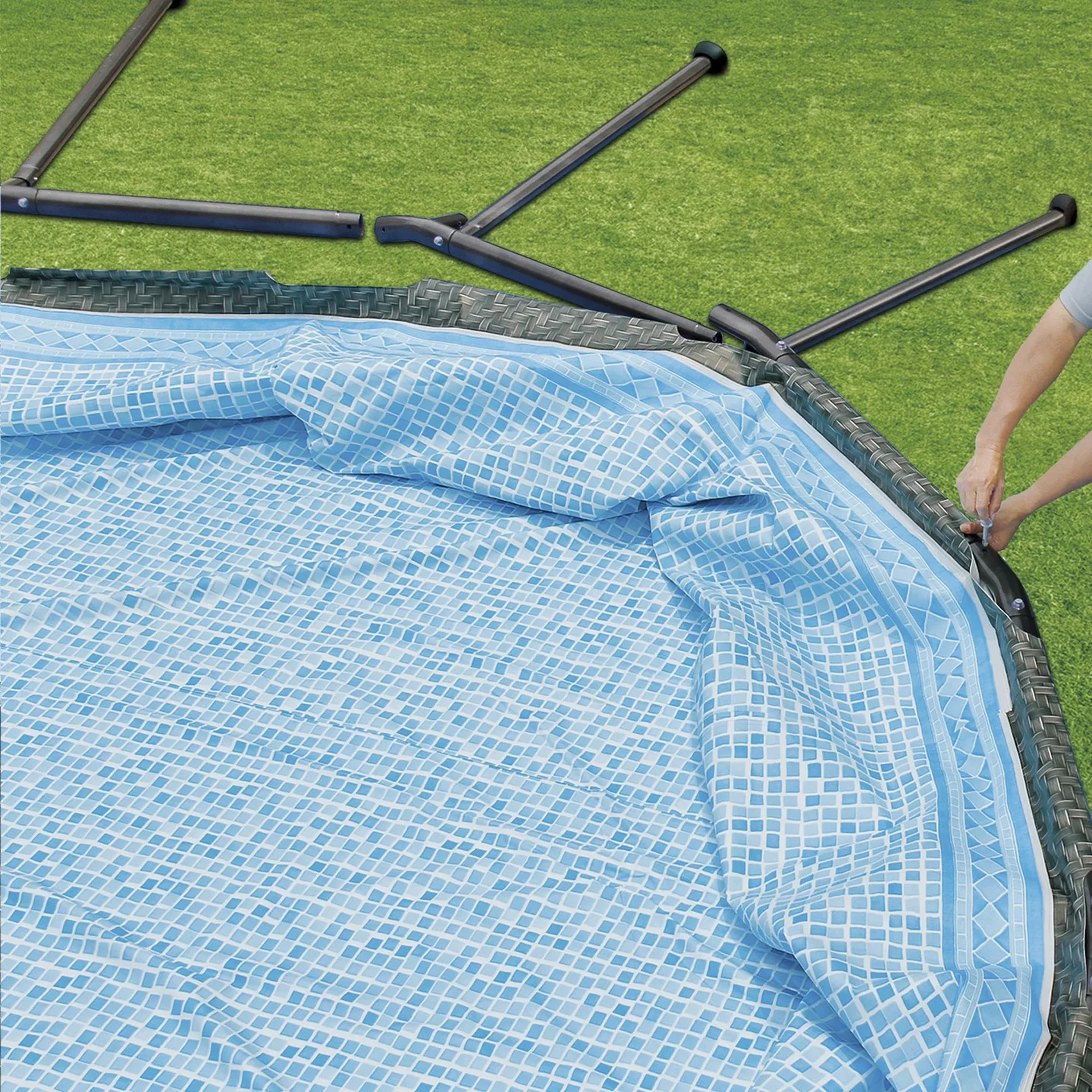 Pool 549x132 cm, rattan - 7