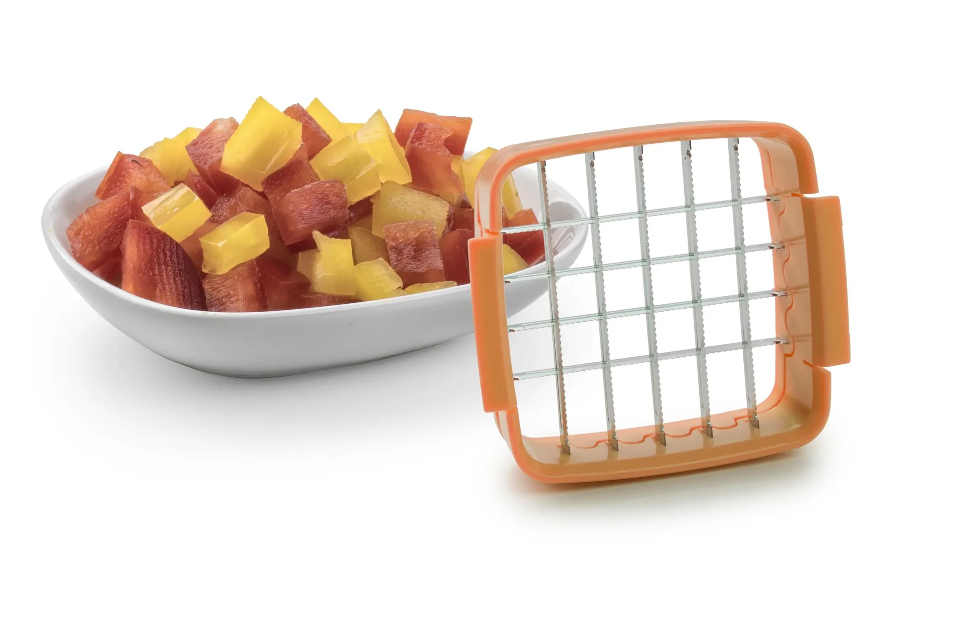 5 in 1 Gemüseschneider „Nicer Dicer Quick“, Handgerät, Schwarz/ Orange, 5-teilig - 5