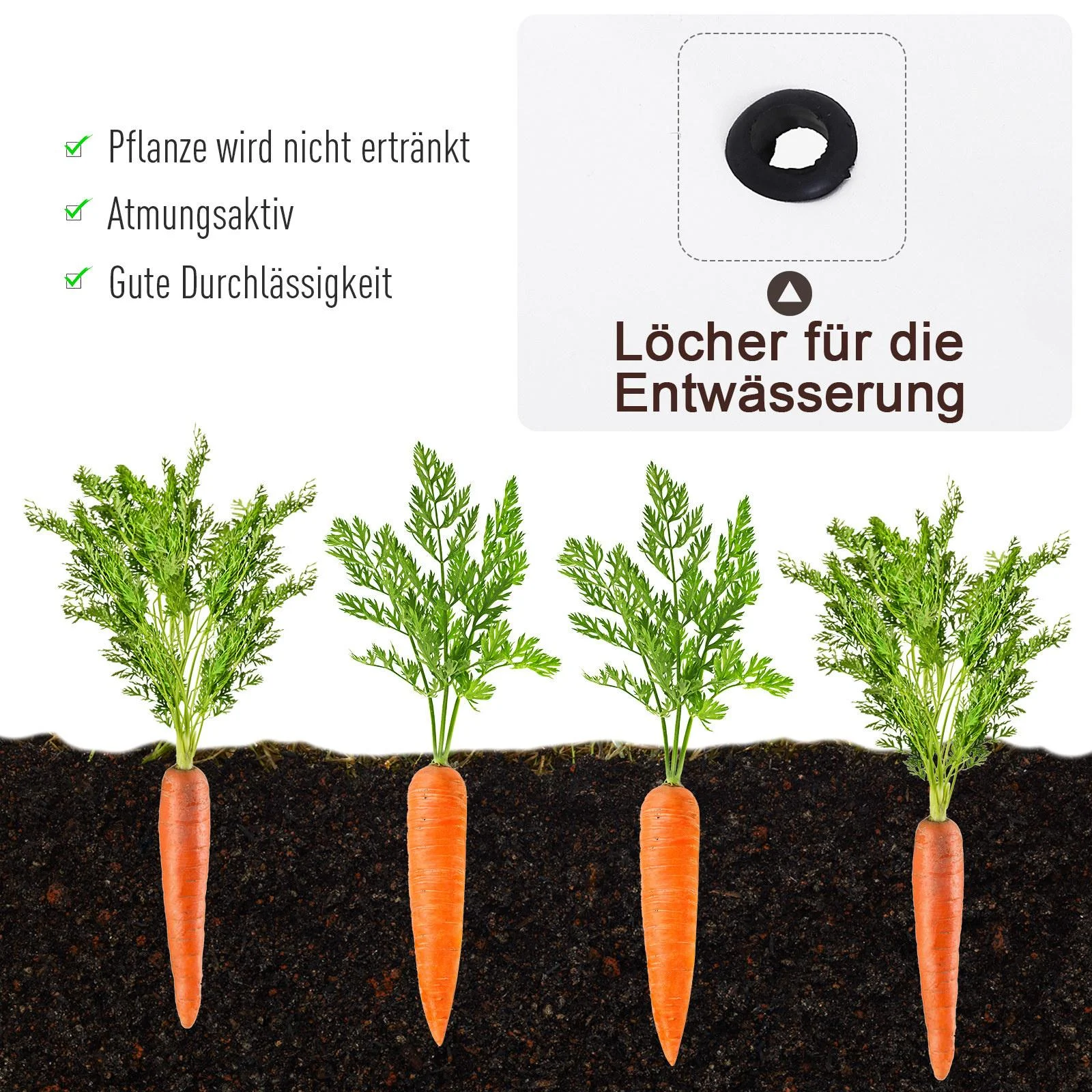 Mobiler Pflanzenwagen mit Stauraum - 1