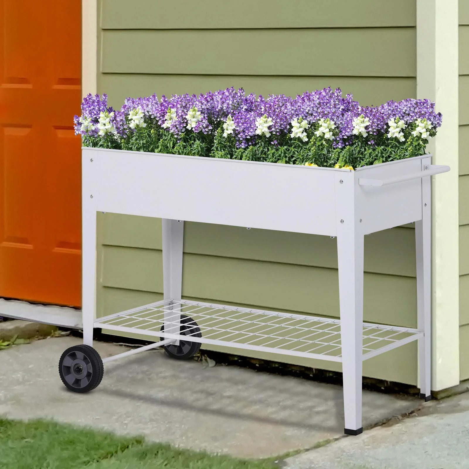 Mobiler Pflanzenwagen mit Stauraum - 7