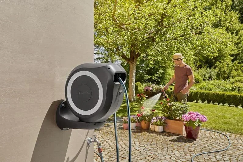 Wand-Schlauchbox RollUp M (weiß) 20 m - 3