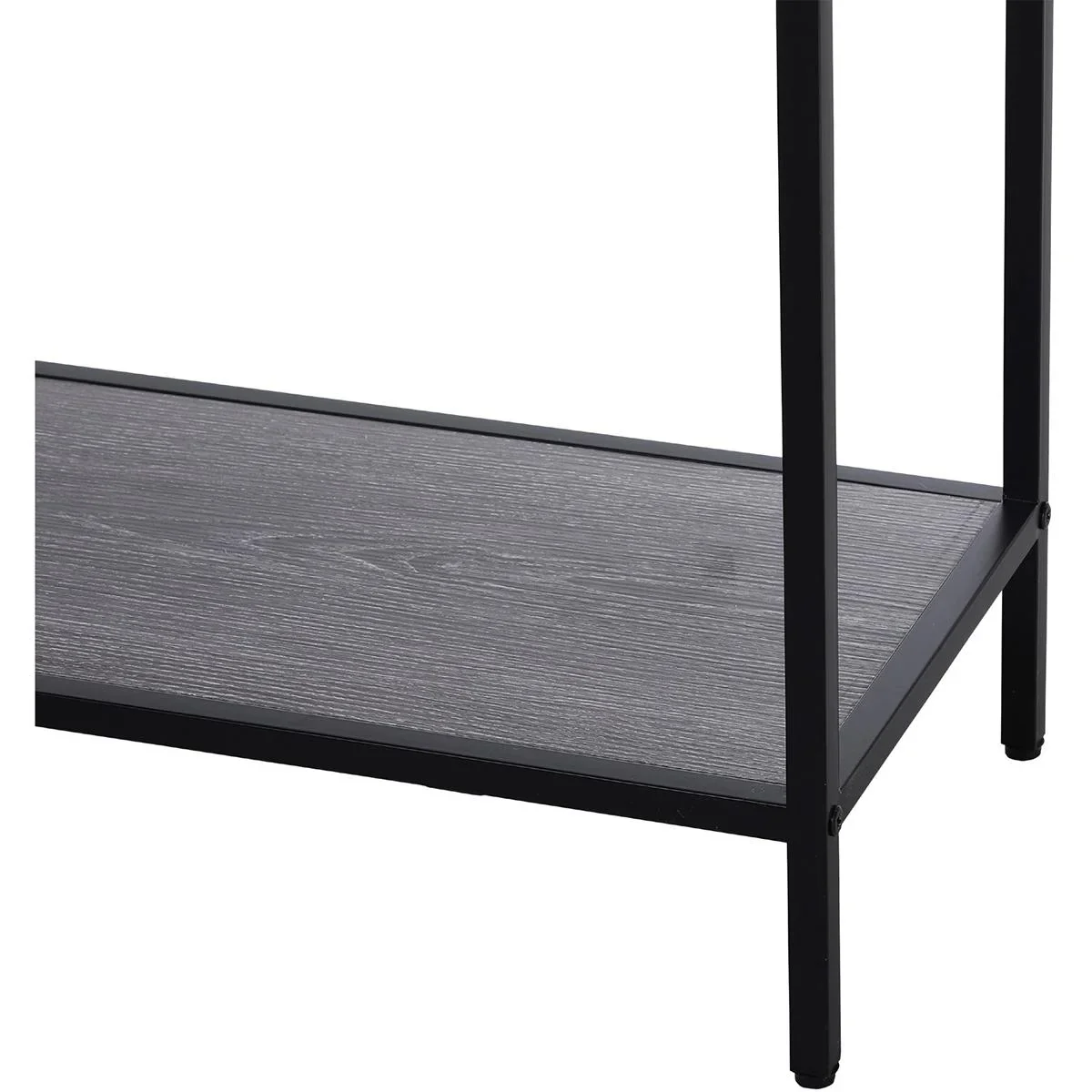 Konsolentisch mit 2 Schubladen grau/schwarz - 1