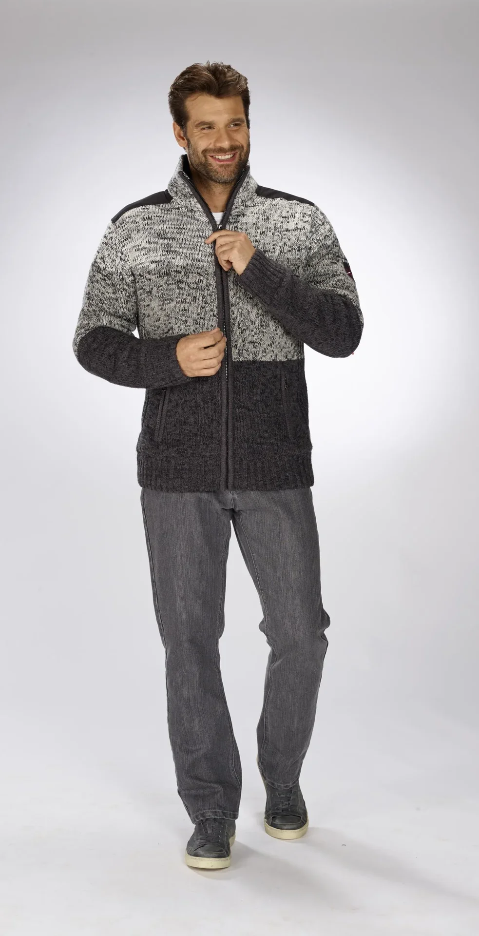 Komfortjeans im 5-Pocket Style, Farbe grau, Gr.29 - 5