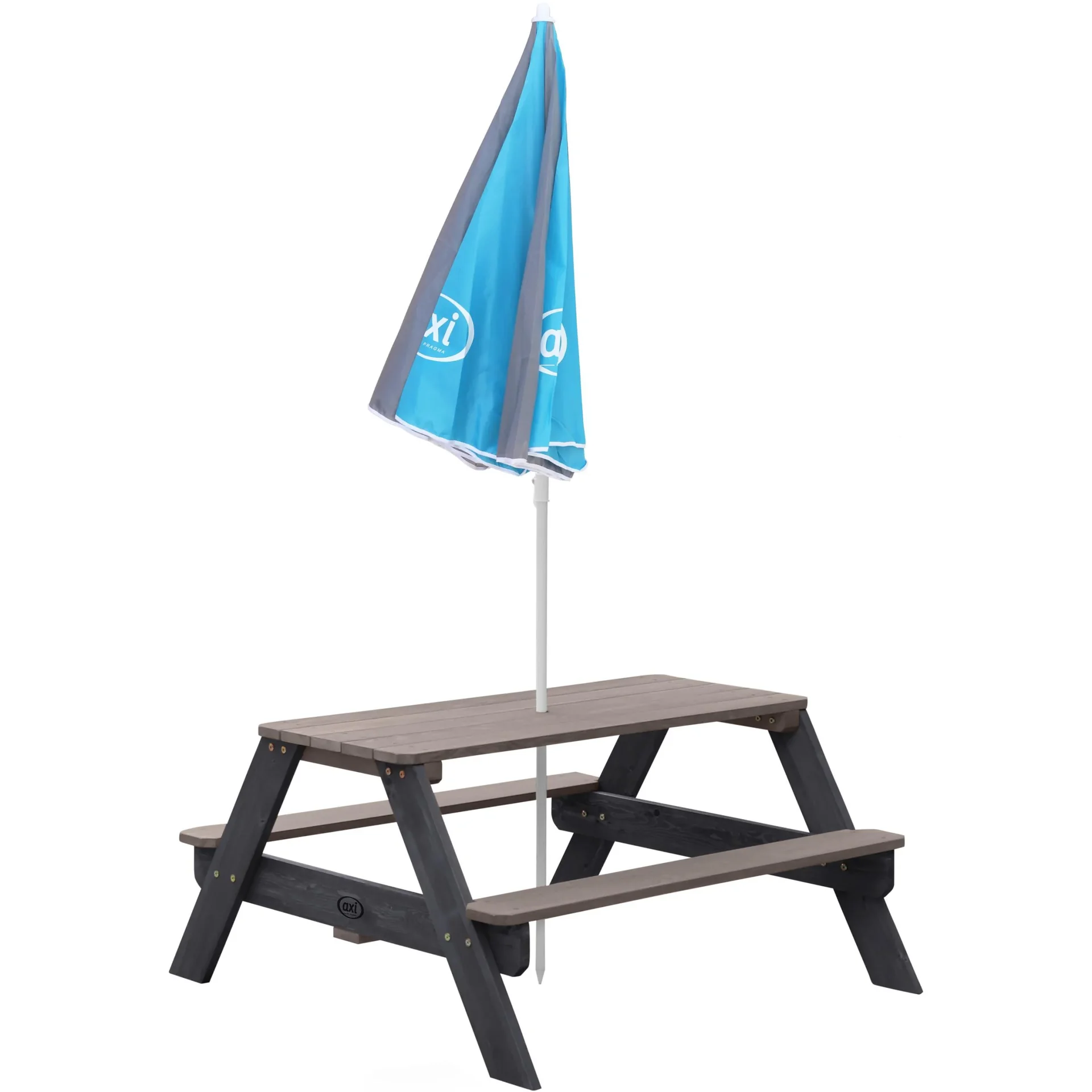 Regenschirm Ø125 cm - Grau/blau - 0