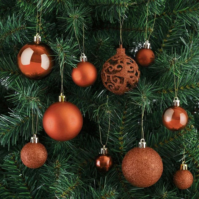 Weihnachtskugeln - Christbaumschmuck - Bronze 100 Stück. - 0