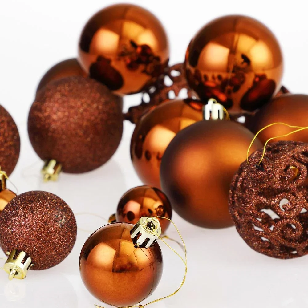 Weihnachtskugeln - Christbaumschmuck - Bronze 100 Stück. - 2