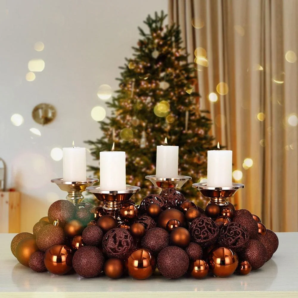 Weihnachtskugeln - Christbaumschmuck - Bronze 100 Stück. - 4