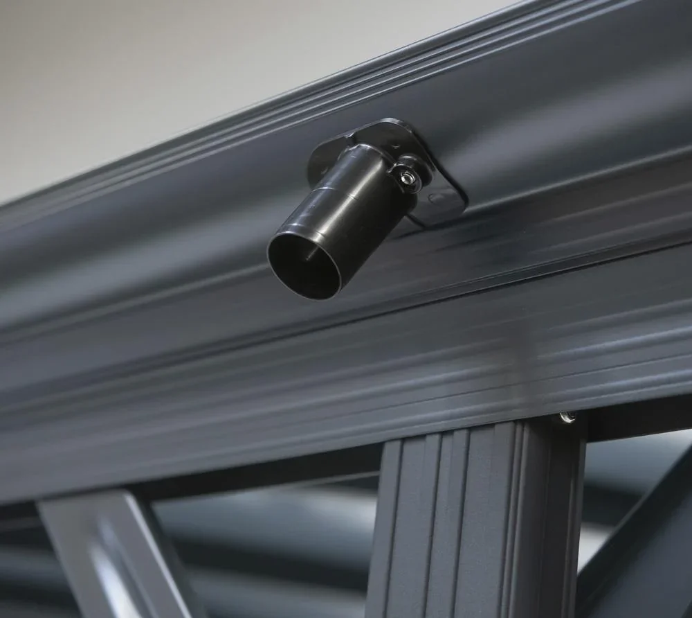 Aluminium Rundbogen Carport und Überdachung anthrazit, 505x300x220 cm - 2