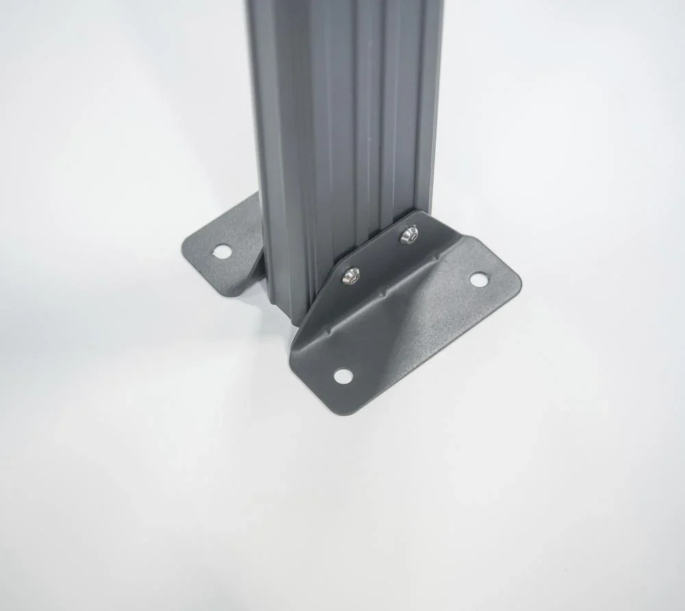 Aluminium Rundbogen Carport und Überdachung anthrazit, 505x300x220 cm - 3