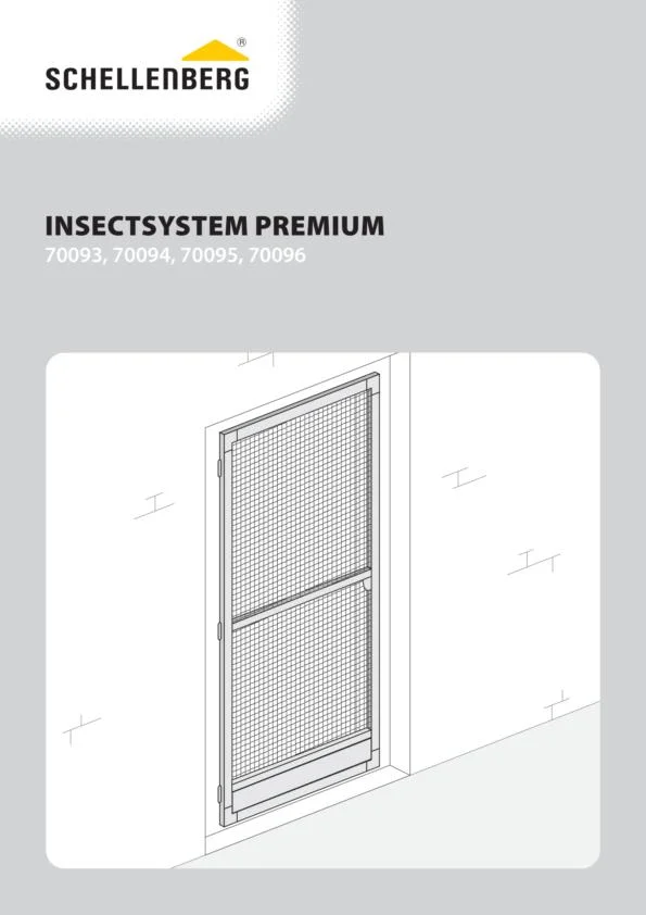 Fliegengittertür Premium, 100 x 215 cm, Farbe weiß - 0