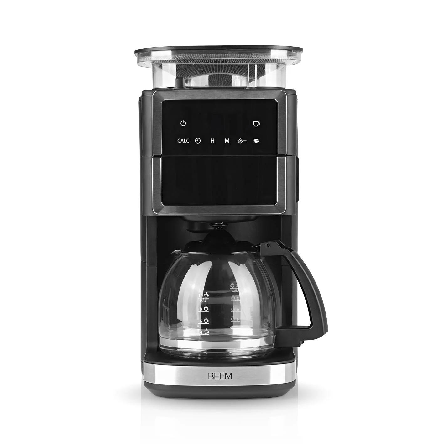 Kaffeemaschine mit Kegel-Mahlwerk "Fresh-Aroma-Perfect III Duo" mit 1,25 l Glaskanne - 0