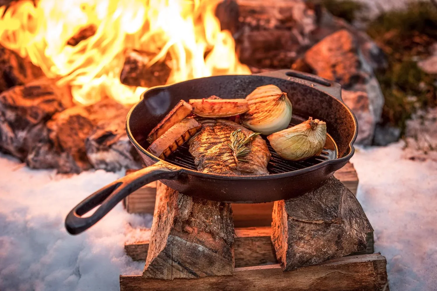 Grill-Feuerpfanne gp30 mit Stiel - 3