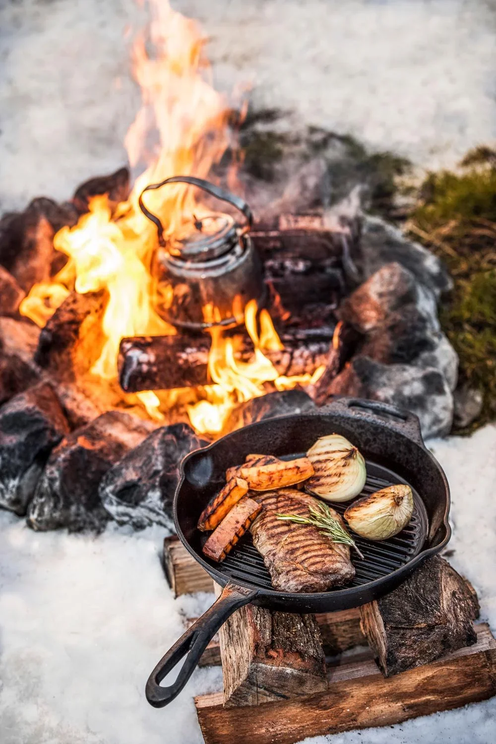 Grill-Feuerpfanne gp30 mit Stiel - 4