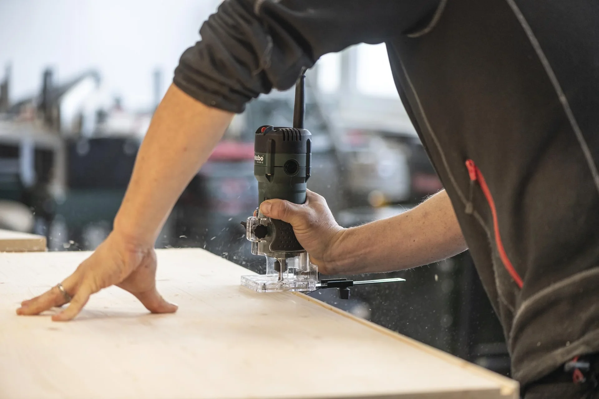 Kantenfräse-Set 500 Watt FM 500-6 mit Fräsersortiment 15-teilig - 4