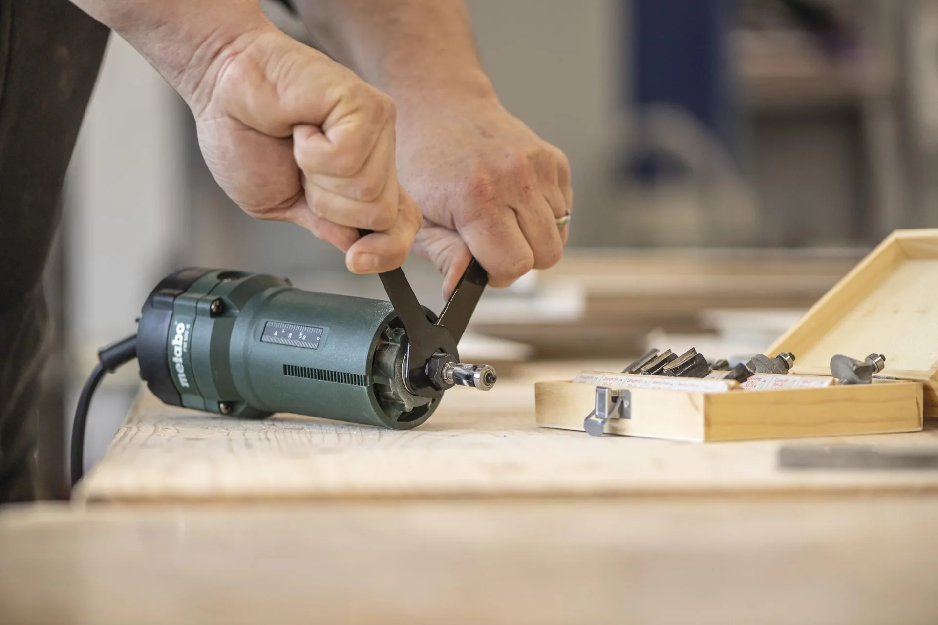 Kantenfräse-Set 500 Watt FM 500-6 mit Fräsersortiment 15-teilig - 6