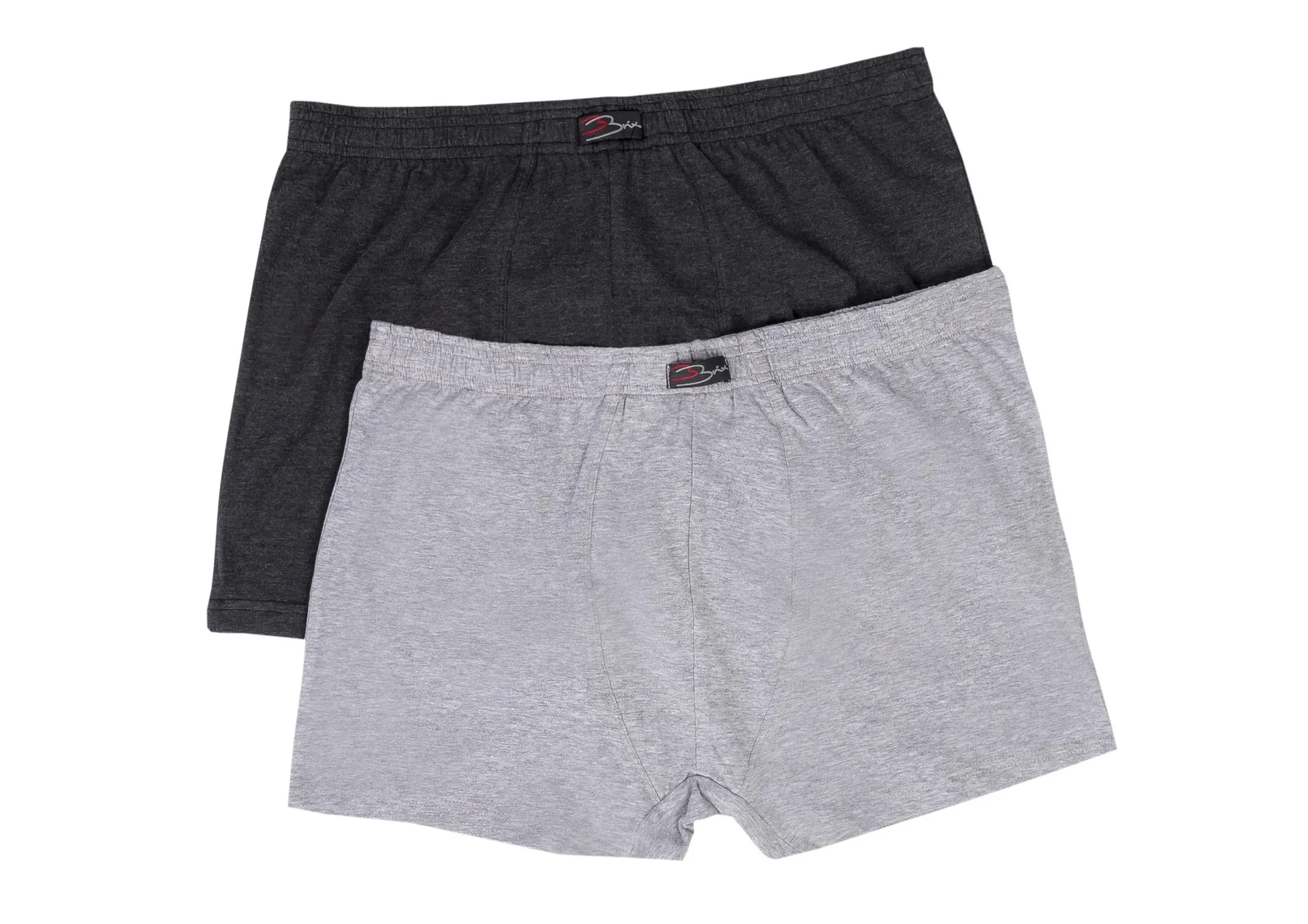 Retroshorts im 2er Set, hellgrau/dunkelgrau, Gr.6 - 0