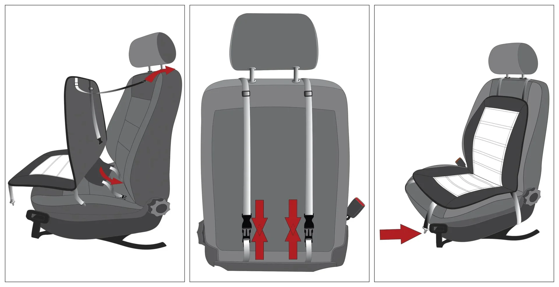 Sitzheizung Heizkissen Carbon Elegance schwarz grau - 2