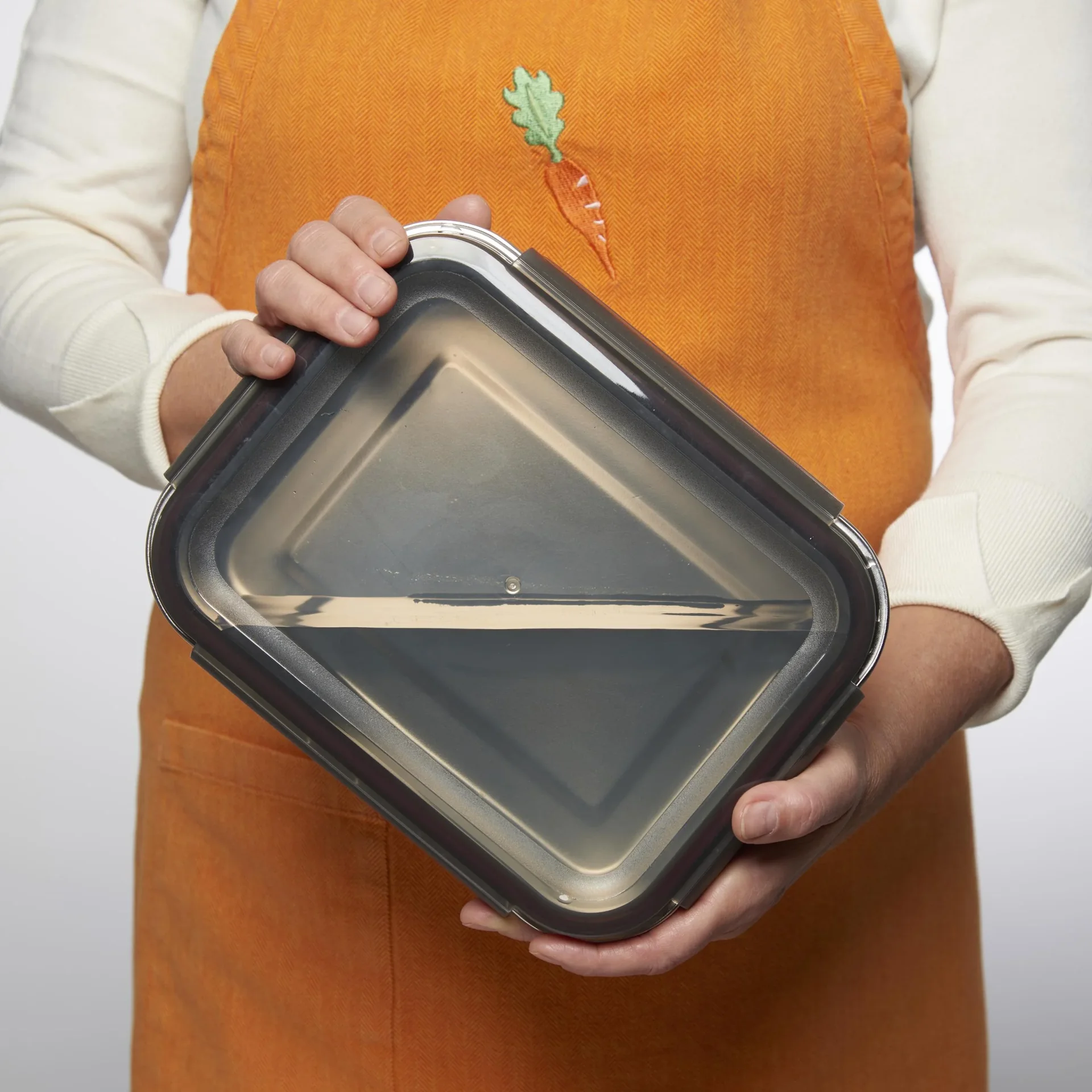 Frischhaltedosen XL Edelstahl mit Klick-Deckeln, 6-teilig - 2