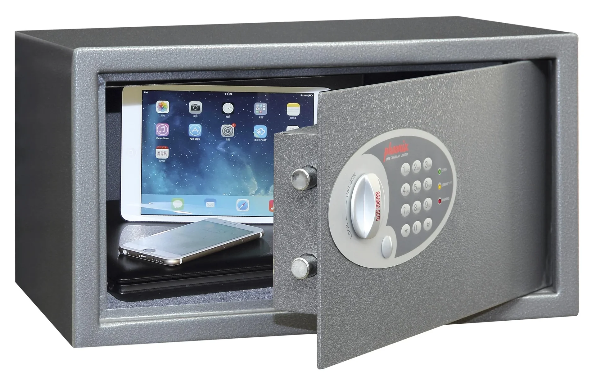 Tresor Vela Home & Office mit Elektronikschloss Außenmaße 250 x 450 x 365 mm - 5