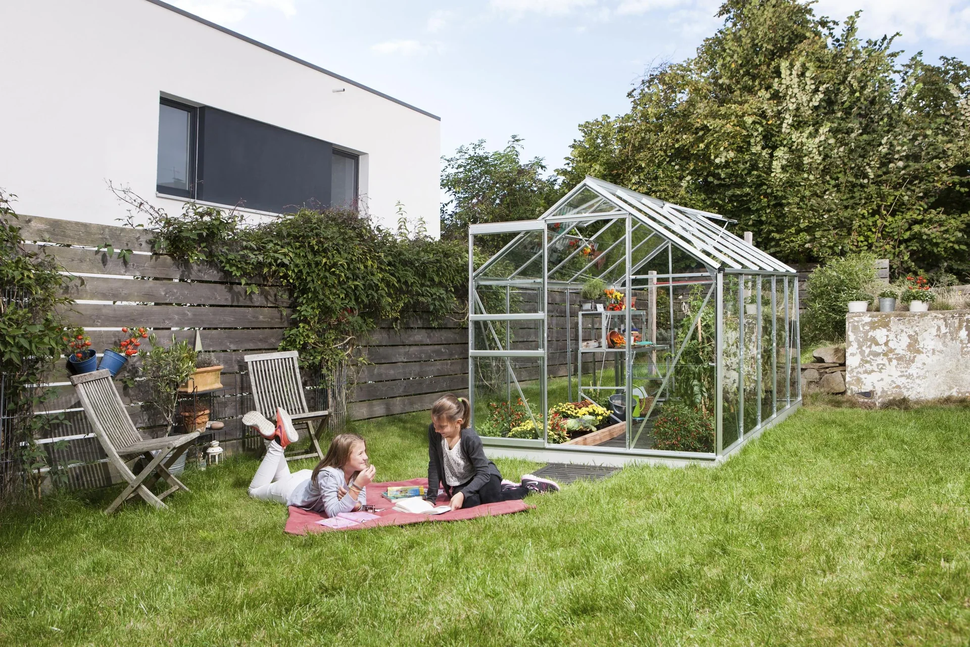 Gewächshaus Venus 6200 ESG 3 mm, Farbe alu - 3