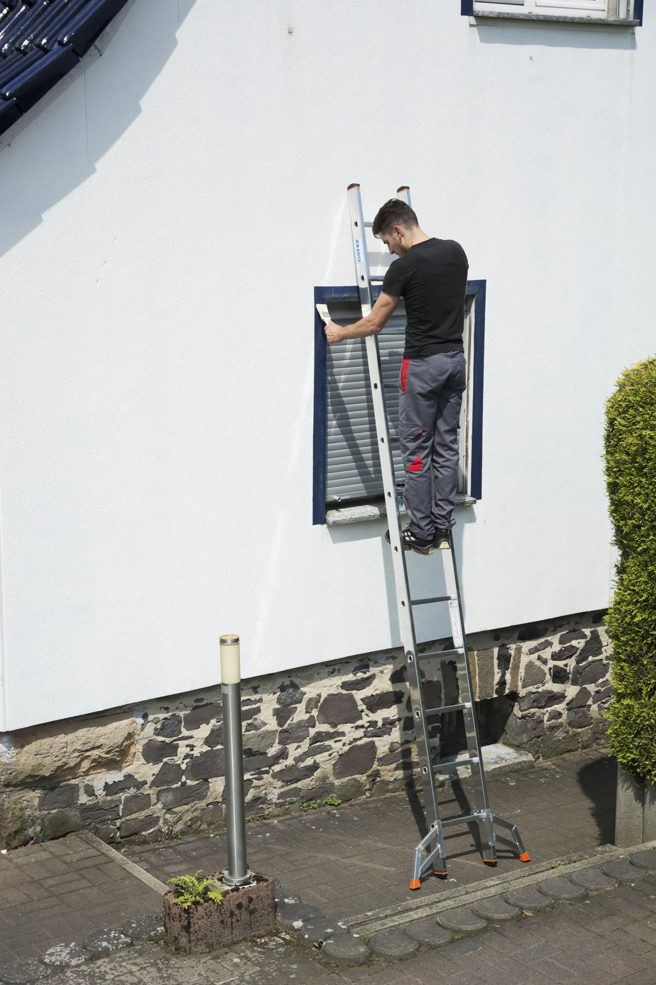 Tribilo Sprossen-Vielzweckleiter 3-teilig, 3 x 12 Trassen - 1