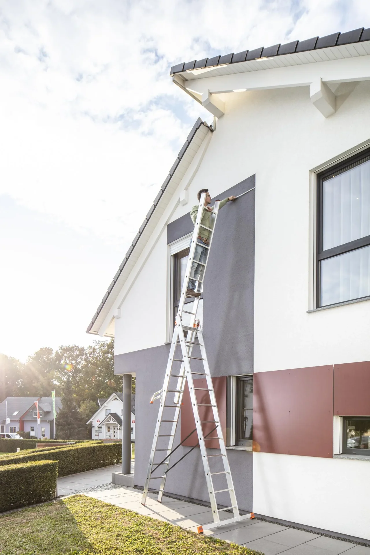 Tribilo Sprossen-Vielzweckleiter 3-teilig, 3 x 12 Trassen - 8