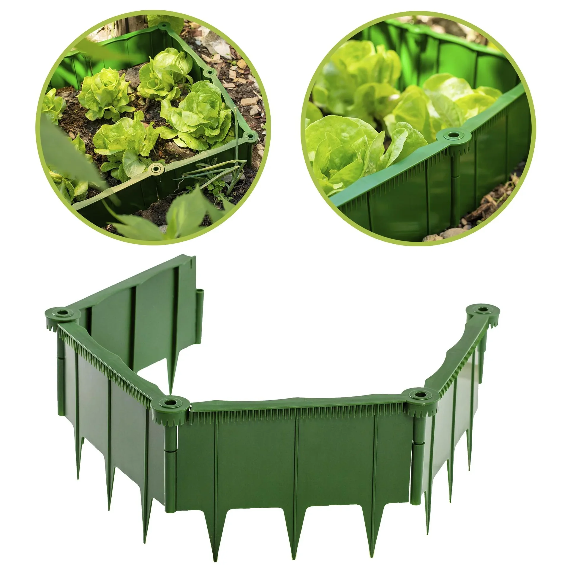 Schneckenzaun 1m grün - 4