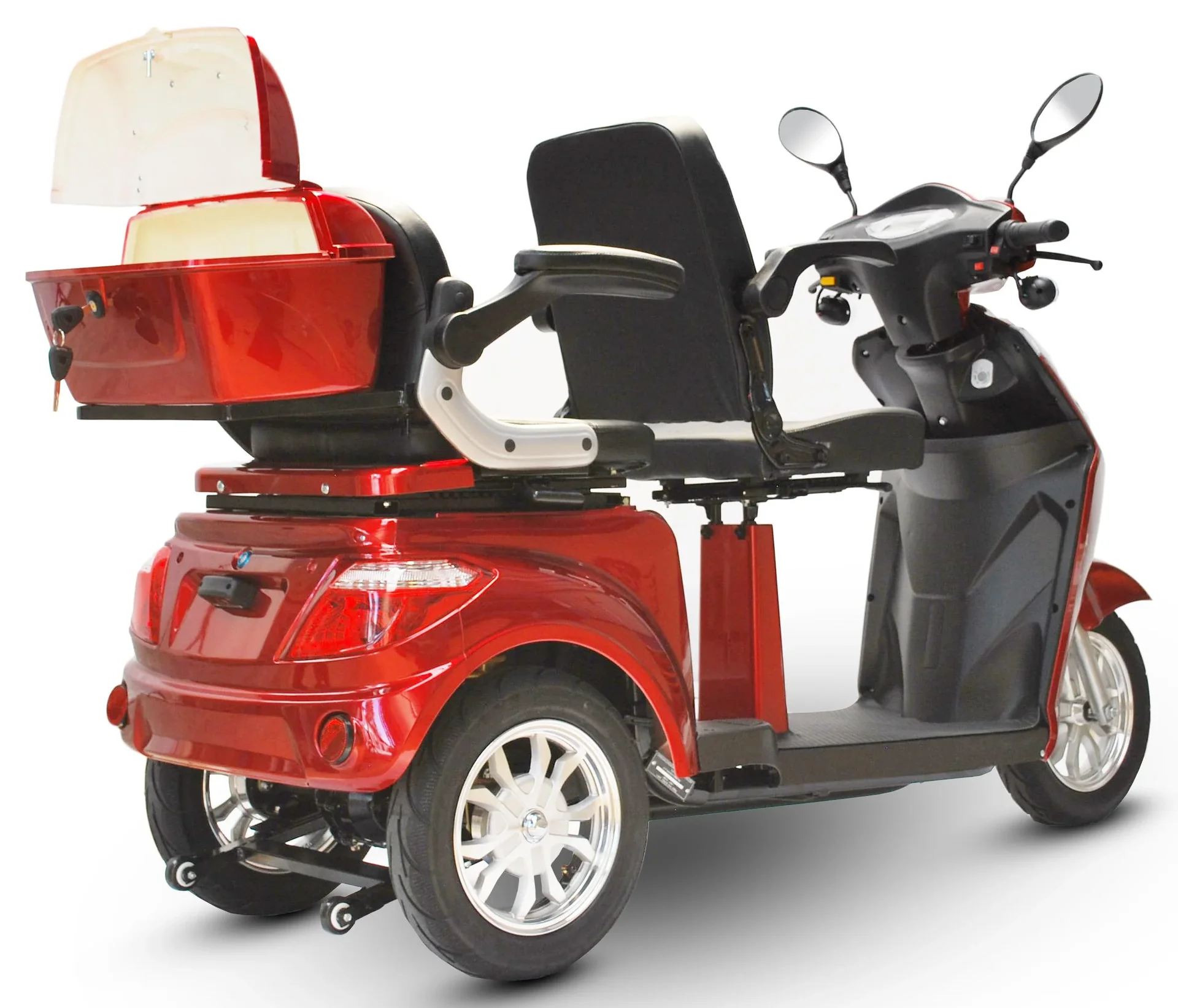 Elektromobil 503 Rot 2 Sitzer, 25 km/h mit 20 Ah Lithium Akku - 0