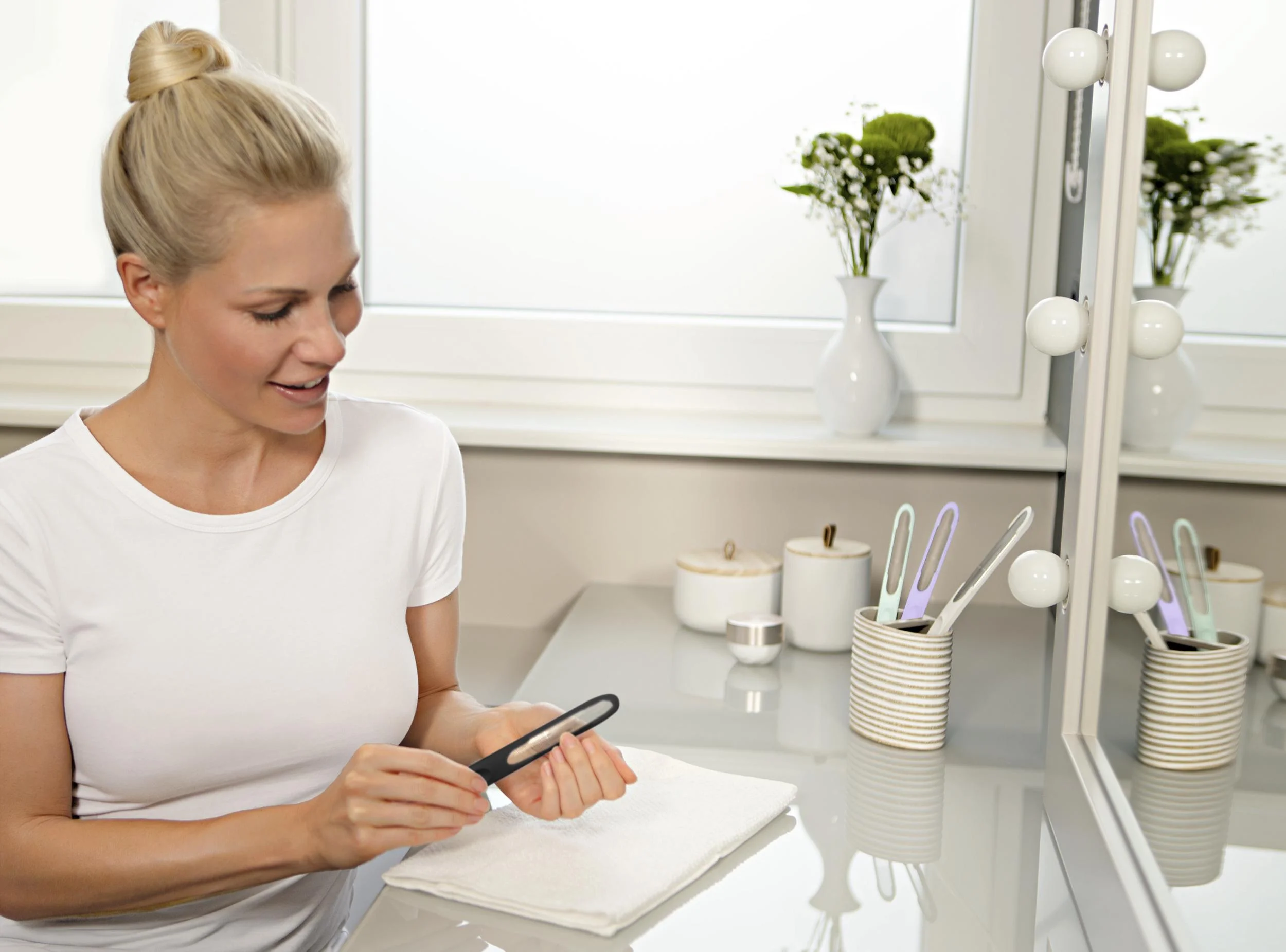 Nagelfeile „MIWIAM MIA MIA“, 18,5 cm, Schwarz - 7