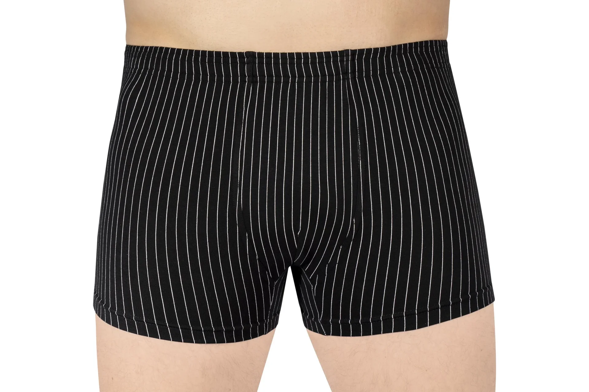 Boxershorts im Doppelpack, Farbe schwarz/schwarz gestreift - 0