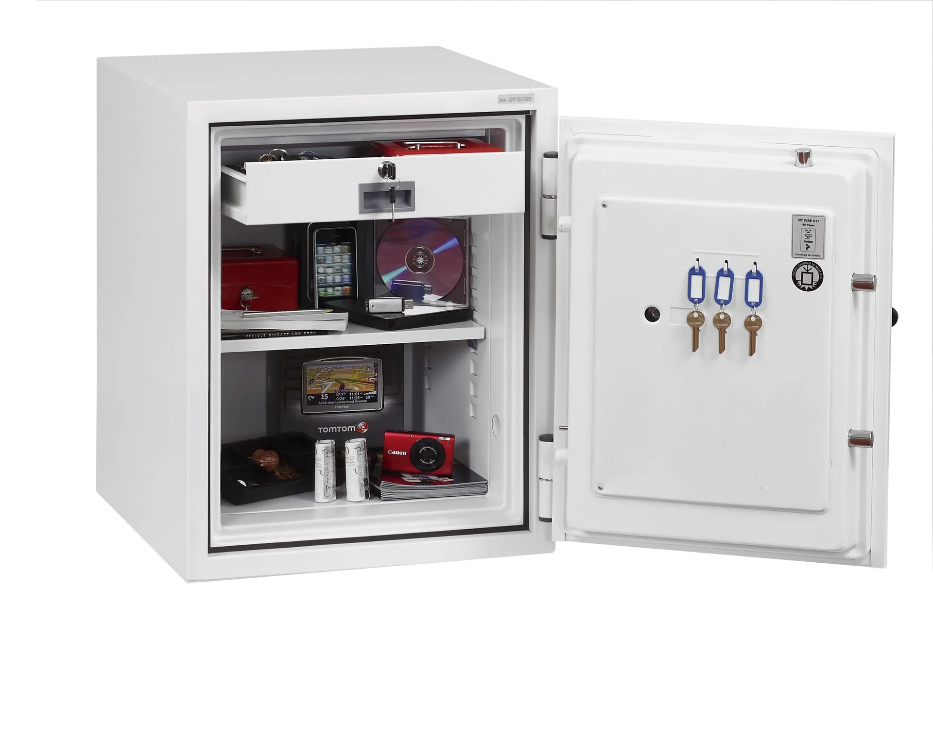 Feuerschutztresor Fire Fighter Größe 1 mit Schlüsselschloss - 0