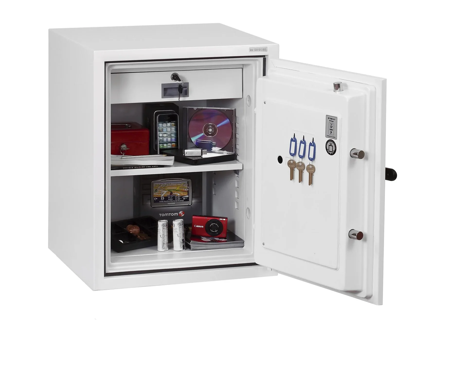 Feuerschutztresor Fire Fighter Größe 1 mit Schlüsselschloss - 9